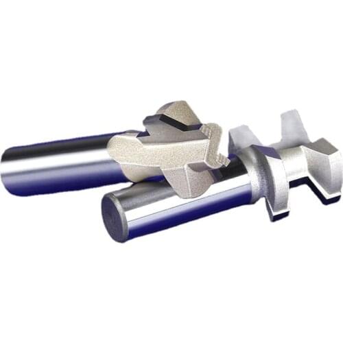 2pcs 1/2 Inch 12.7mm Shank Finger Joint Router Bits Set Tenon Milling Cutters for Hardwood Softwood Woodworking Tools