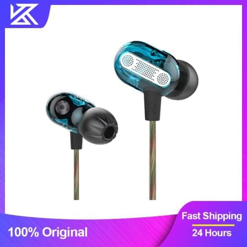 KZ ZSE Headphones Dynamic 2DD Common Wired Earphones In Ear Audio Monitor Noise Isolating HiFi Music Sport Earbuds Headset