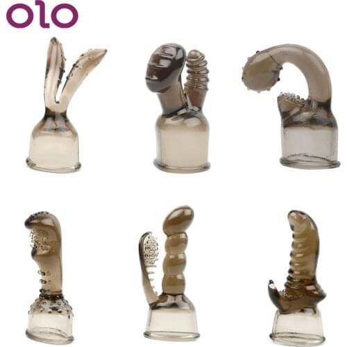 OLO 1 Piece Vibrator Accessories Magic Wand Attachment AV Rod Head Cap G-spot Vagina Stimulate Adult Sex Toys for Women