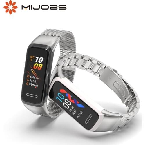 For Huawei Band 4 Strap Metal Wrist Bracelet for Huawei Band 5i Wristbands Stainless Steel Milanese Replacement Accessories