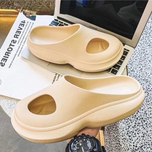 Summer Mens Slippers Indoor Home Shoes Unisex Beach Outdoor Slides Mesh Platform Mules Clogs Woman Sandals Foam Runner