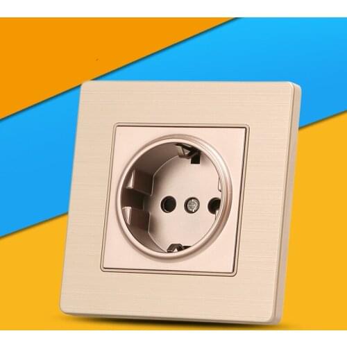 EU Wall Socket European Standard Power socket Wall Outlet AC 110~250V 16A Electrical Wall Socket socket eu