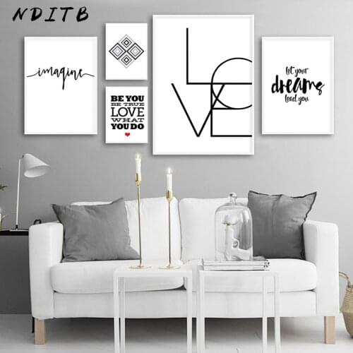 Modern Abstract Canvas Poster Geometric Wall Art Print Black White Minimalist Painting Nordic Decorative Picture Home Decor