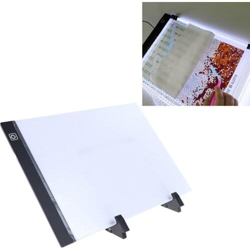 A4 LED Licht Pad voor Diamant Schilderen, USB Aangedreven 5D Diamant Borduurwerk Accessoires Licht Boord Gereedschap Kit