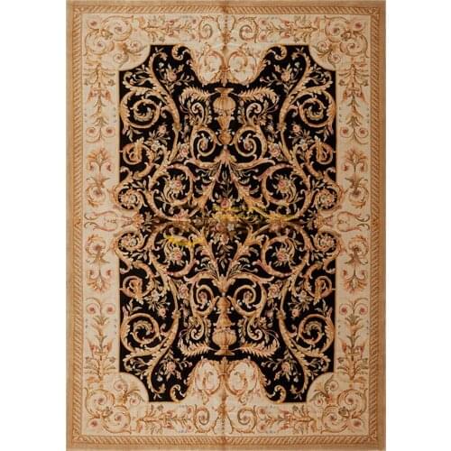 Plush rug savonnerie carpets and rugs hand knotted wool rugs large room rug chinese wool carpets