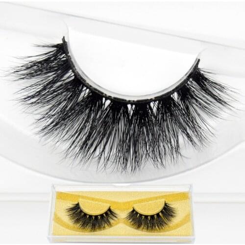 Visofree False Eyelashes 3D Mink Lashes Hand Made Full Strip Lashes Thick Dramatic Mink Eyelashes Gold Box Fake Eyelashes R01