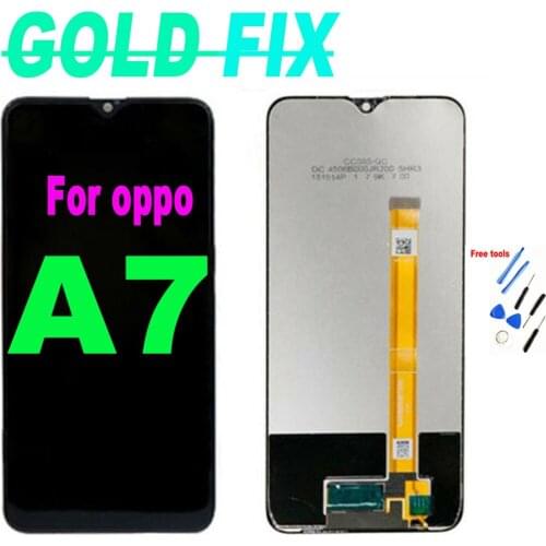 For OPPO A7 LCD Display Touch Screen Digitizer Assembly With Frame for OPPO AX7 Screen Replacement repair parts