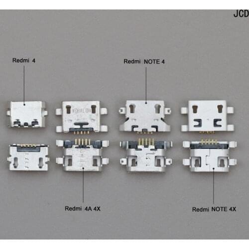 10pcs Mini Micro USB Charge Charging Dock Port Connector Socket Power Plug Jack For Xiaomi Redmi 4 4A 4X Note 4 4X high-quality
