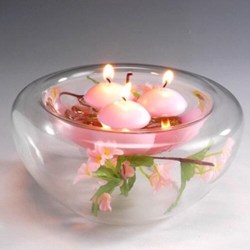 10pcs Small Unscented Floating Candles for Wedding Party Home Decor Candles