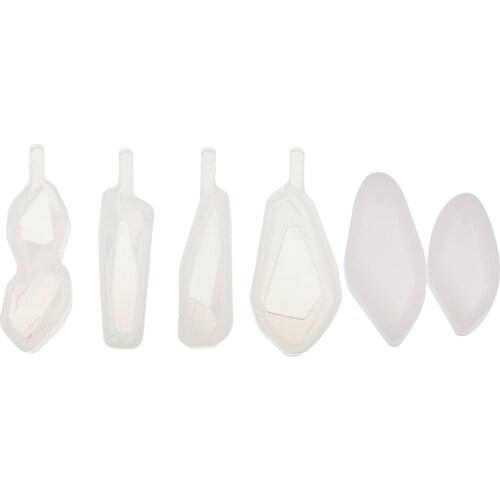 6 Pieces Pendants Charms Silicone Mold Jewelry Making Mould for DIY Resin Casting