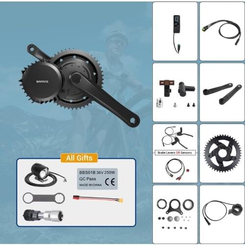 Bafang 52V 1000W Mid Drive Motor Electric BBSHD 40T 42T 44T 46T BB 68-73MM Bicycle Conversion Kits 8FUN E-bike Motor Display