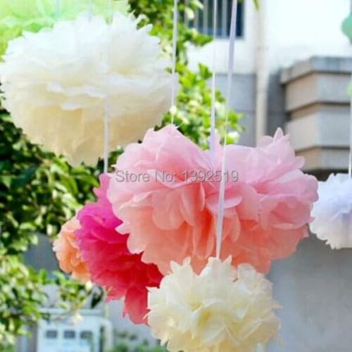 Free Shipping 150pcs 10inch 20 Colors Wedding Decoration Flowers 25cm Party Decoration Flower Balls