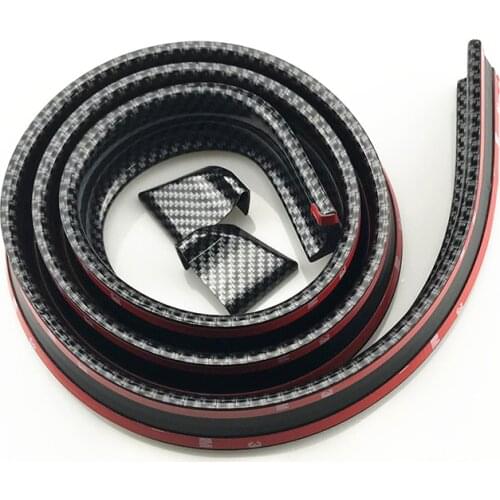 Black Soft Carbon Fibers Automotive Rubber Bumpers Outer Bumper Front Lips All High Quality Automotive Exterior Parts