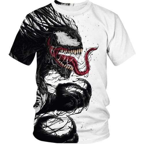 3 To 14 Years Kids t shirt Movie Venom 3D printed tshirt t-shirt Boys Girls Short Sleeve cartoon t shirts tops Children clothes