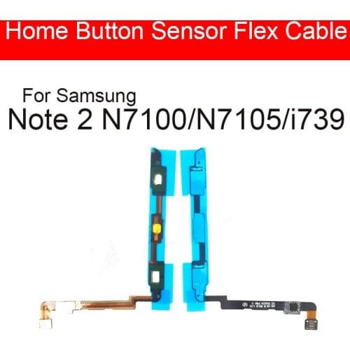Home Button Return Key Sensor Flex Cable For Samsung Galaxy Note 2 N7100 Home Button Sensor Flex Cable Repalcement Repair