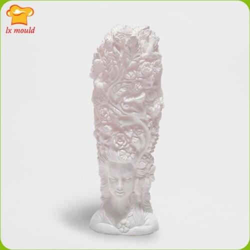 LXYY MOULD Beautiful Candle Silicone Molds Liquid Baking Moulds