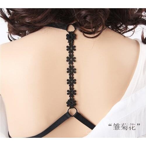 Flower-Shaped Beautiful Back Cross Shoulder Strap Bra Strap Underwear Thin Non-Slip Strap Invisible Shoulder Strap Accessories