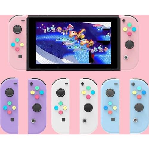 Soft Touch Grip Sakura Joycon Handheld Controller Housing Full Set Buttons DIY Replacement Shell Case for Nintend Switch Jon