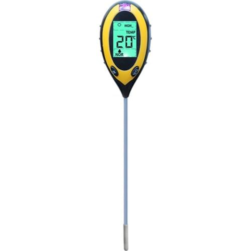 New 4 In1 Digital Soil Meter PH Moisture Soil Meters Detector Multitool Sunlight Moisture PH value Temperature Instrumen