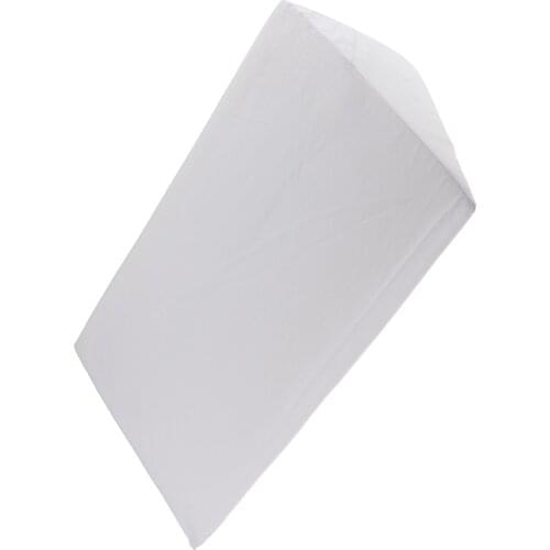 White Foam Bed Wedge Pillow Back Leg Lumbar Support Elevation Orthopedic Cushion Acid Reflux Pad with Washable Cover 20x10x5.5