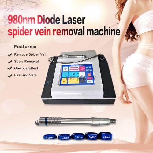 Portable 980nm diode laser Spider vein removal treatment machine 980nm diode laser vascular removal device