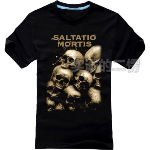 14 designs Horrible Bone Saltatio Mortis Rock Brand Skull shirt Punk Hardrock heavy Metal 100%Cotton Gothic style camiseta ropa
