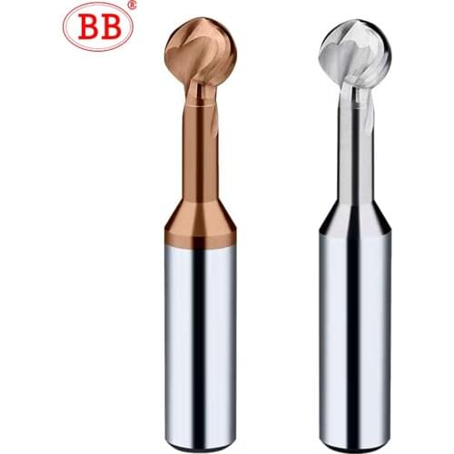 BB Ball T Shape Cutter Solid Carbide 3D End Mill R2 R3 R4 R5 R6 Metal Steel Aluminum Copper Iron