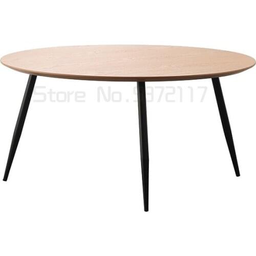 Nordic small family sofa corner small tea table Mini side table modern simple balcony iron round table