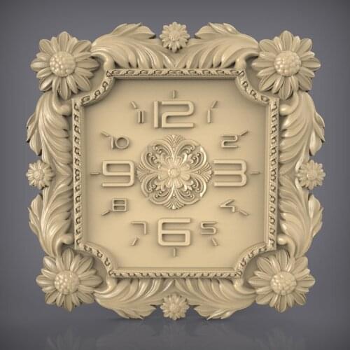 STL Model Clock for CNC Router 3D Printer Artcam Aspire Bas Relief Home Decoration Decor_17