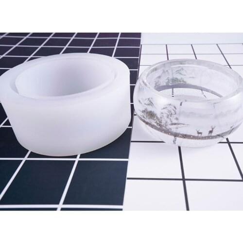 UV Crystal Epoxy Silicone Mold Super Wide Bracelet DIY Handmade Jewelry Resin Model Molds