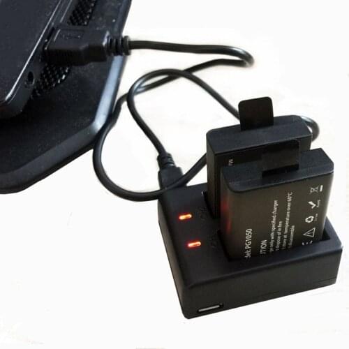 Camera Battery Charger USB Dual Charger Camera Accessory for All SJCAM Models of Portable Safe Dual Rechargeable Batteries