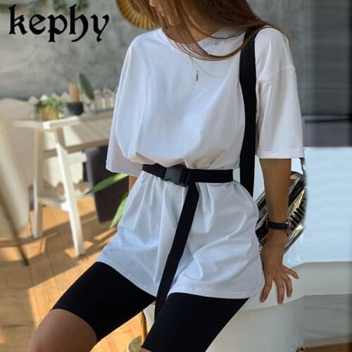 Womens two piece summer clothing suit with belt Home loose sports bicycle suit summer Casual solid outfits t shirt with pants