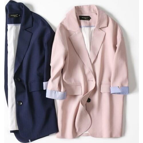 Womens Jacket Spring Female Coat Korean Vintage Blazer Women Clothes 2020 Korean Blazers and Jackets Outwear Suit Tops ZT2328