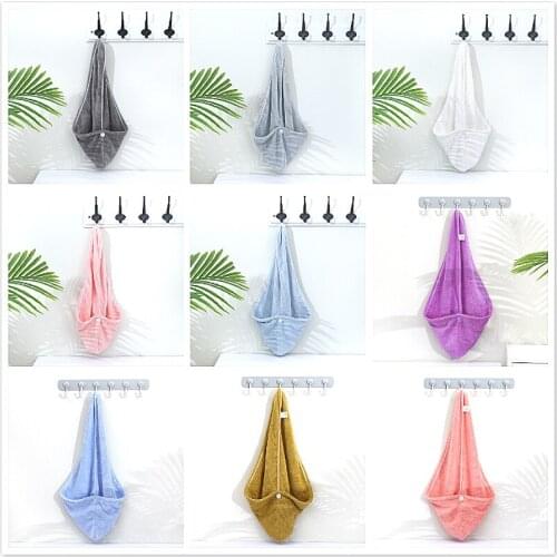 1piece Essential for Swimming Shower Water Absorption Quick Drying Hair Hat Towel Cap Soft Shower Cap Available In Ten Colors