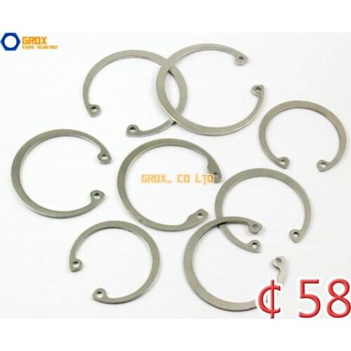 10 Pieces 58mm 304 Stainless Steel Internal Circlip Snap Retaining Ring