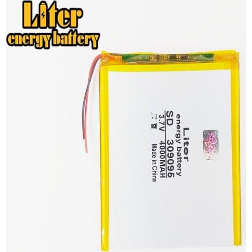 309095 3.7V 4000mah Lithium polymer Battery with Protection Board For PDA Tablet PCs Digital Products