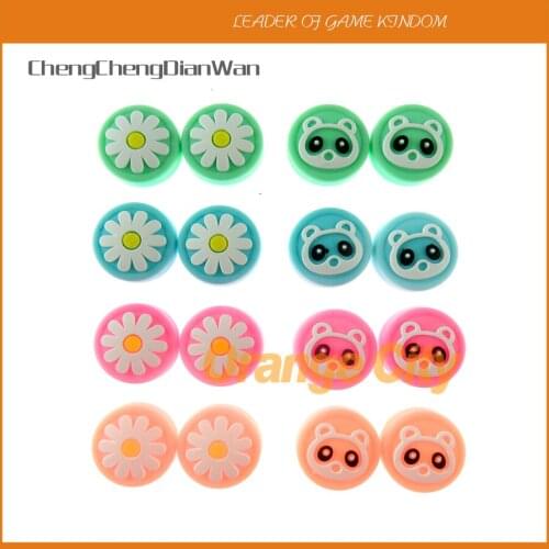 4pcs Joystick Cover Thumb Stick Grip Cap For Nintend Switch NS Lite Controller Gamepad Thumbstick Flower Bear Case