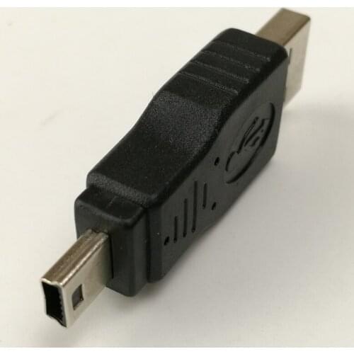 500pcs/lot Mini USB 5pin Male To USB 2.0 Male Date Converter Adapter Connector PC Laptop Camera Mobile Phone Converter