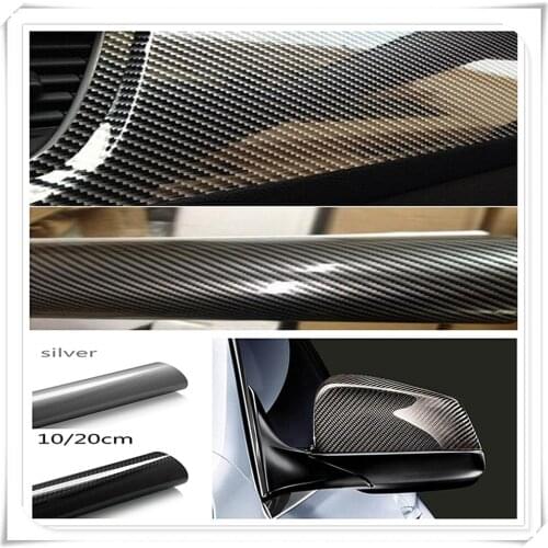 5D High Glossy Carbon Fiber Vinyl Film Car Styling Wrap Accessories FOR Ford Transit Ranger Mustang Ka Fusion Focus F-150