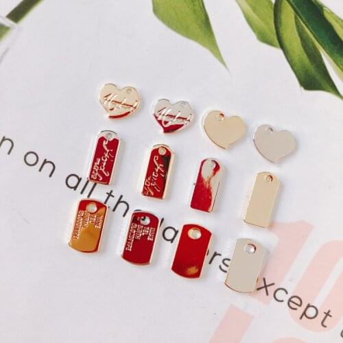 6 pieces / lotAlloyLovewhitekkgoldearringsSuppliesforJewelryAccessoriesstainlesssteel jewelrydiyjewelryOther