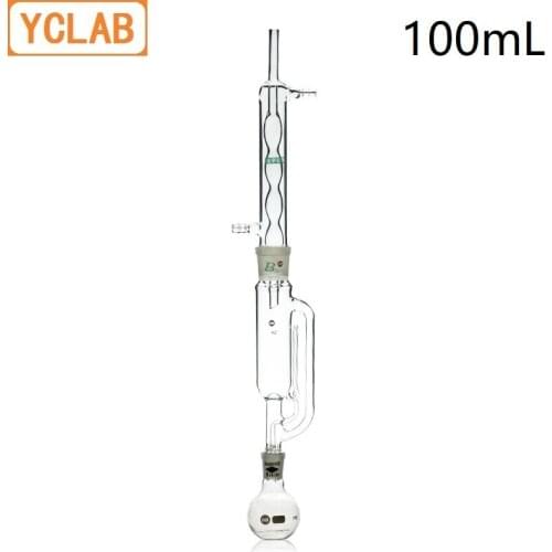 YCLAB 100mL Extraction Apparatus with Bulbed Condenser and Ground Glass Joints Laboratory Chemistry Equipment