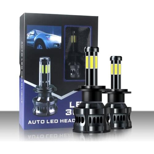 12v Car Canbus Headlight 8 SIDE COB CHIP 20000LM H4 LED H7 9012 H1 H8 H11 9005 HB3 9006 HB4 6000K Auto Headlamp Fog Lights 200W