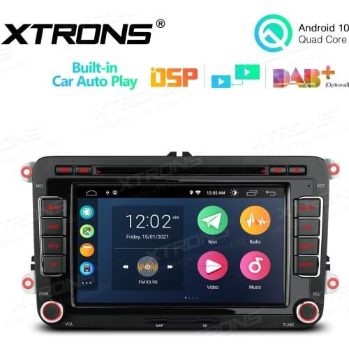 7" Android 10.0 OS Car DVD Multimedia System Player GPS Radio for Seat Altea 2004-2015 & Altea XL 2007-2015 & Alhambra 2010-2016
