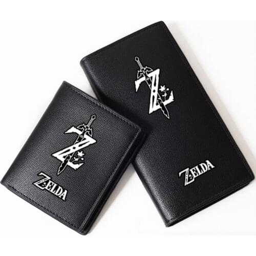 Game The Legend of Zelda Printi Men Long Wallet Pu Leather Short Coin Purse Fashion Passport ID Card Holder Zelda Money Bag