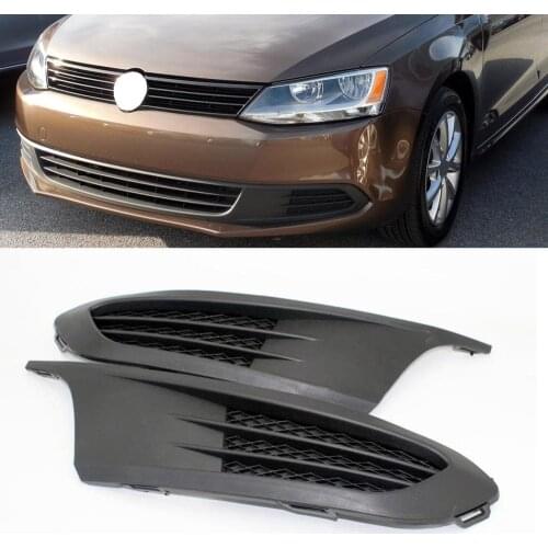 2pcs For VW Jetta MK6 Vento 2011 2012 2013 2014 Car-Styling Lower Bumper Outer Grille Fog Lamp Vent Grille Cover
