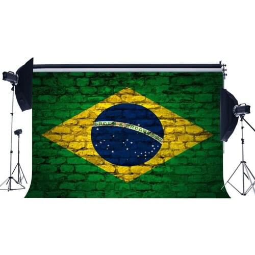 World Cup Football Match Backdrop Graffiti Ball on Green Brick Wall Interior Stadium Sports Background