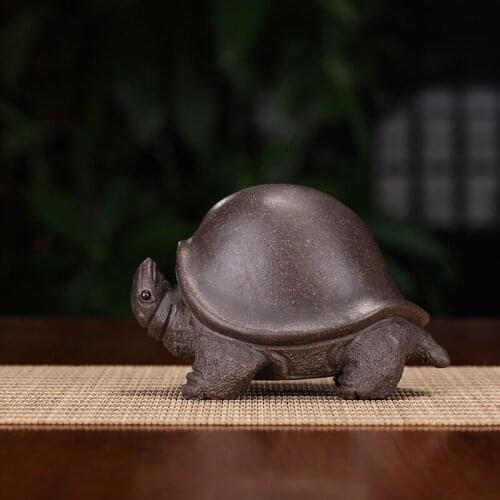 Yixing Tea Pet Bronze Mud General Tortoise Riyong Department Store Teaset Teapot Hot Sale Ornaments