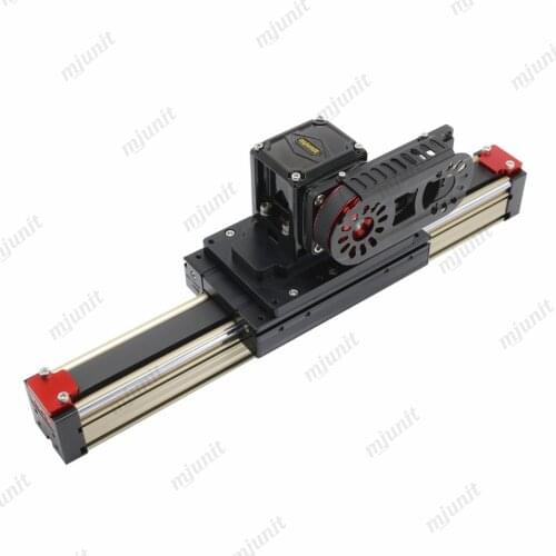 Mjunit linear module linear motion guide rail slide synchronous belt linear guideway with customized length for vision