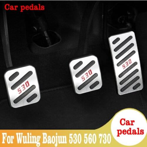 Car Pedals Accelerator Fuel Brake Pedal Pad Covers For Wuling Baojun 530 560 730 Passat Accessories