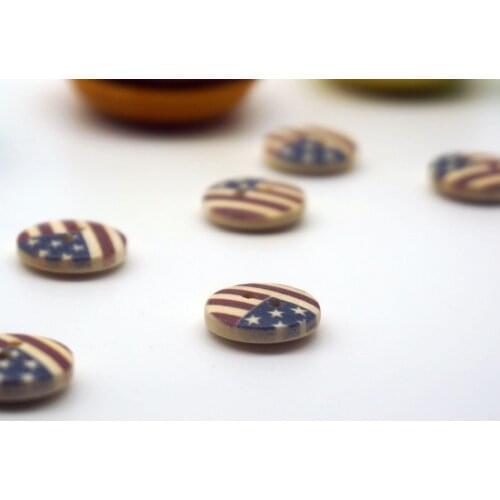 Free Shipping 100PCS 2-Holes High Quality Wooden Buttons DIY Scrapbooking Crafts Sewing Accessories Decorative Buttons